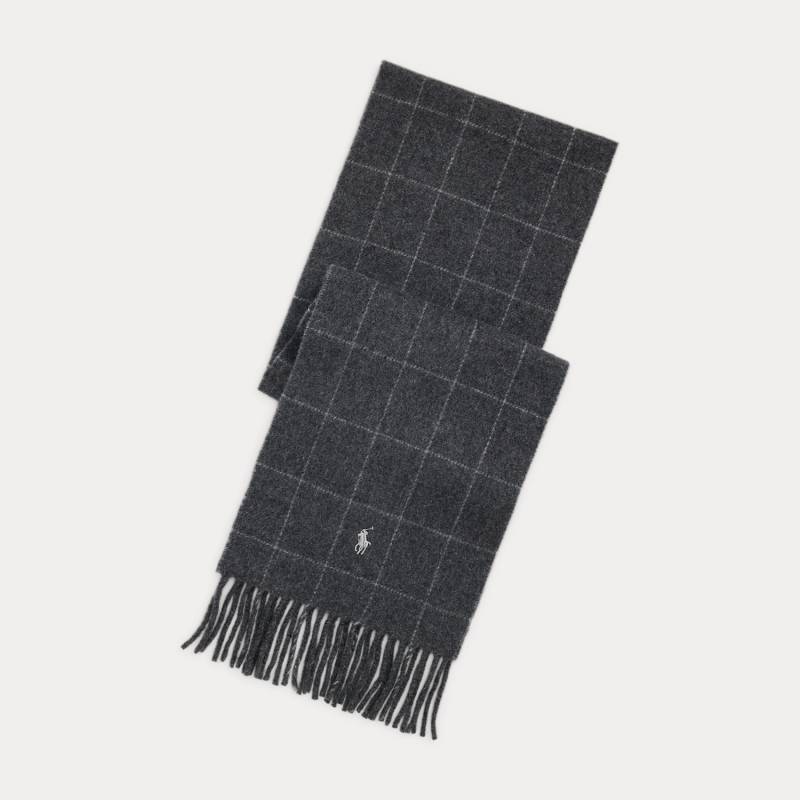 Wollschal mit Windowpane-Karo von Polo Ralph Lauren