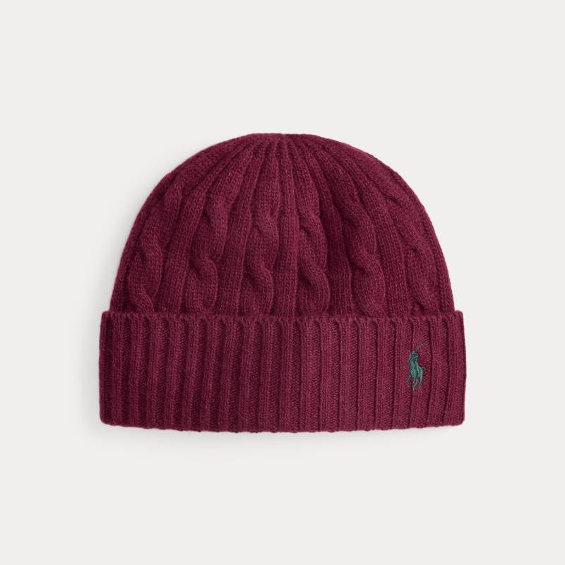 Zopfmuster-Mütze mit Wolle von Polo Ralph Lauren