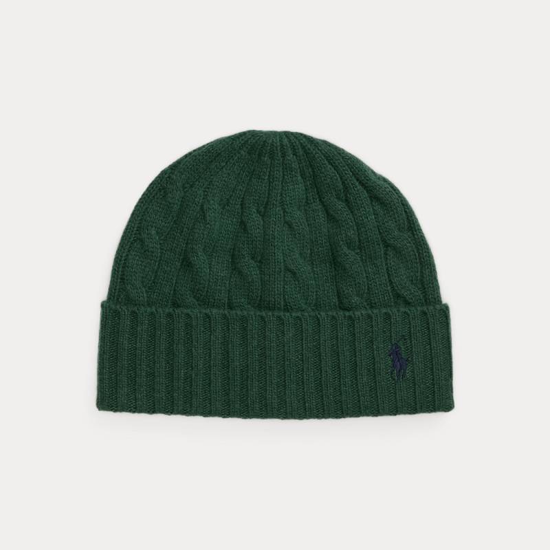 Zopfmuster-Mütze mit Wolle von Polo Ralph Lauren
