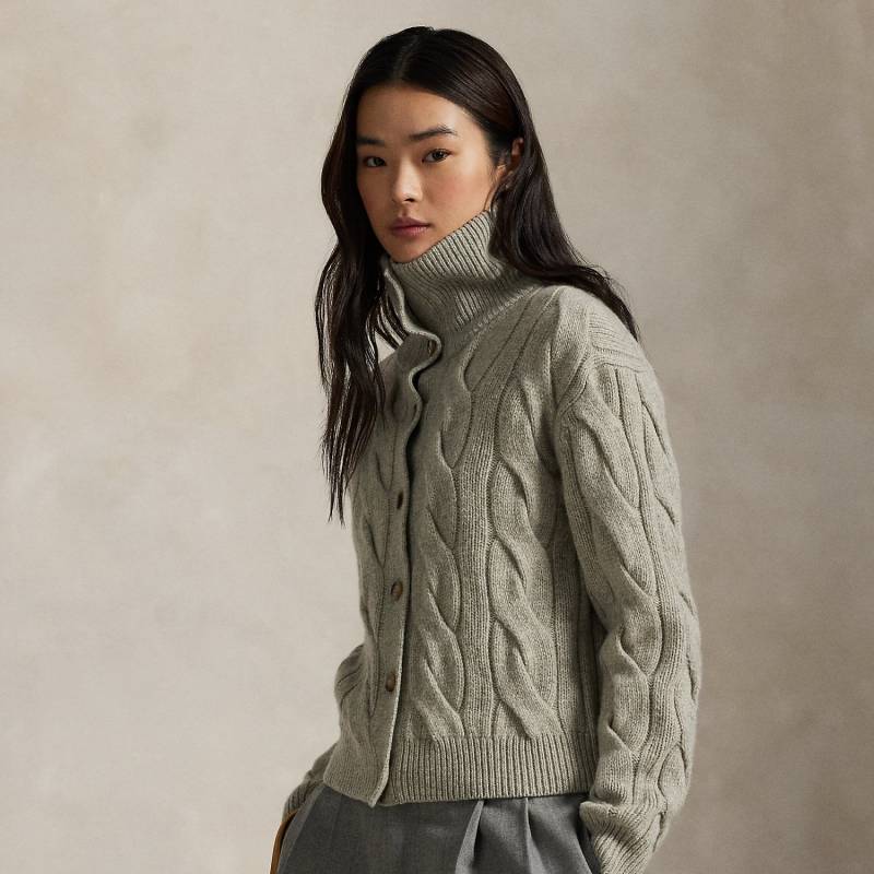 Zopfmuster-Strickjacke mit Tunnelkragen Zopfmuster-Strickjacke mit Tunnelkragen von Polo Ralph Lauren