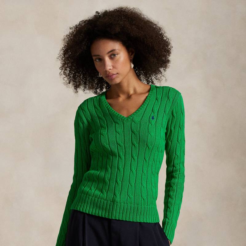 Zopfmusterpullover mit V-Ausschnitt Zopfmusterpullover mit V-Ausschnitt von Polo Ralph Lauren