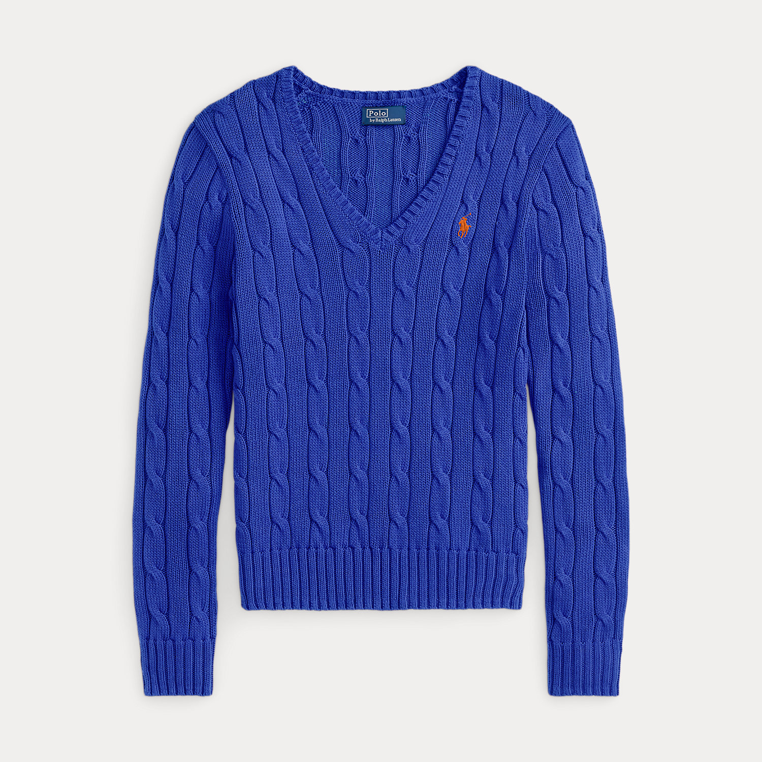 Zopfmusterpullover mit V-Ausschnitt von Polo Ralph Lauren