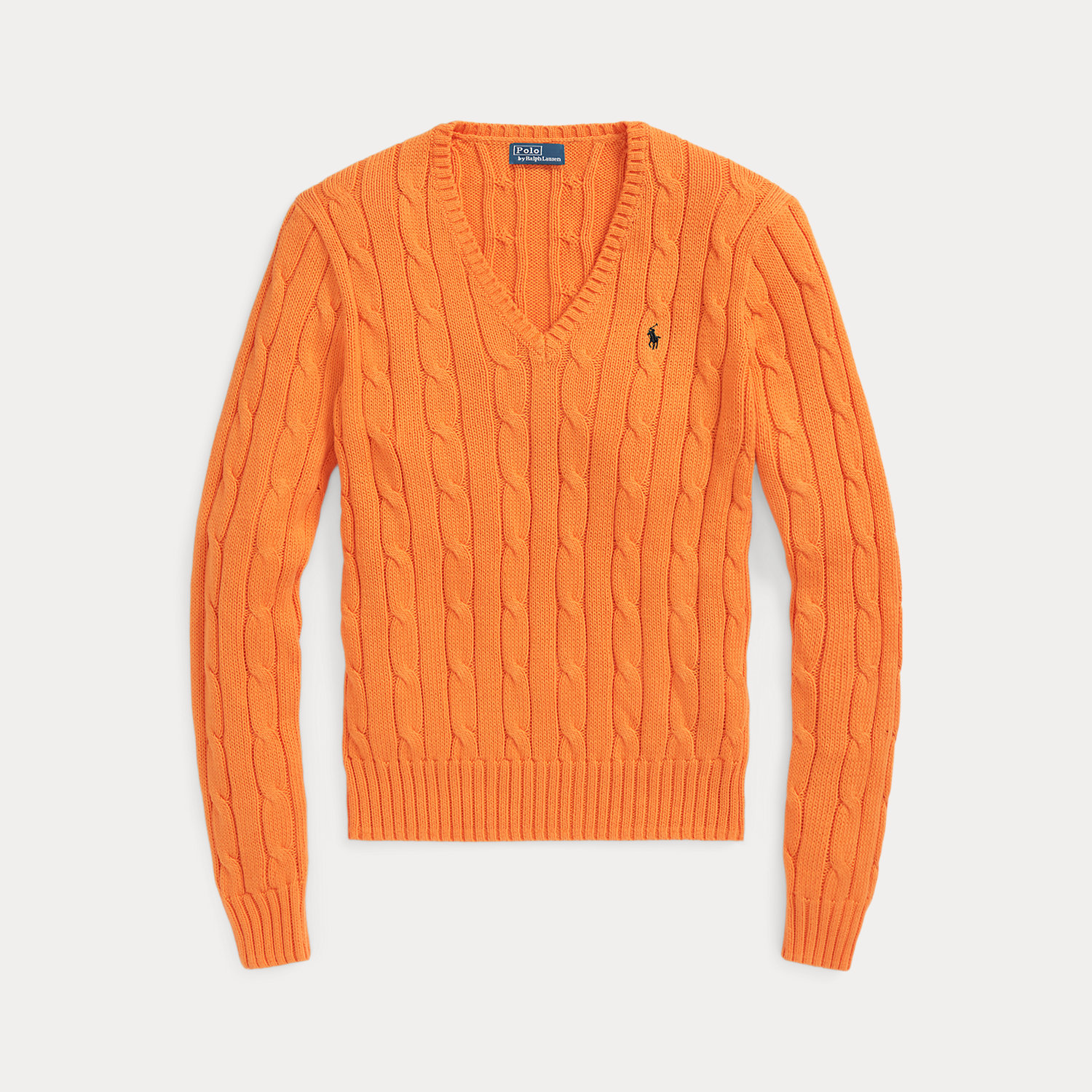 Zopfmusterpullover mit V-Ausschnitt von Polo Ralph Lauren