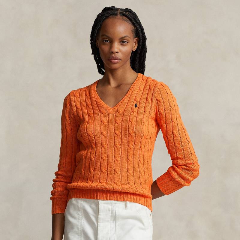 Zopfmusterpullover mit V-Ausschnitt Zopfmusterpullover mit V-Ausschnitt von Polo Ralph Lauren