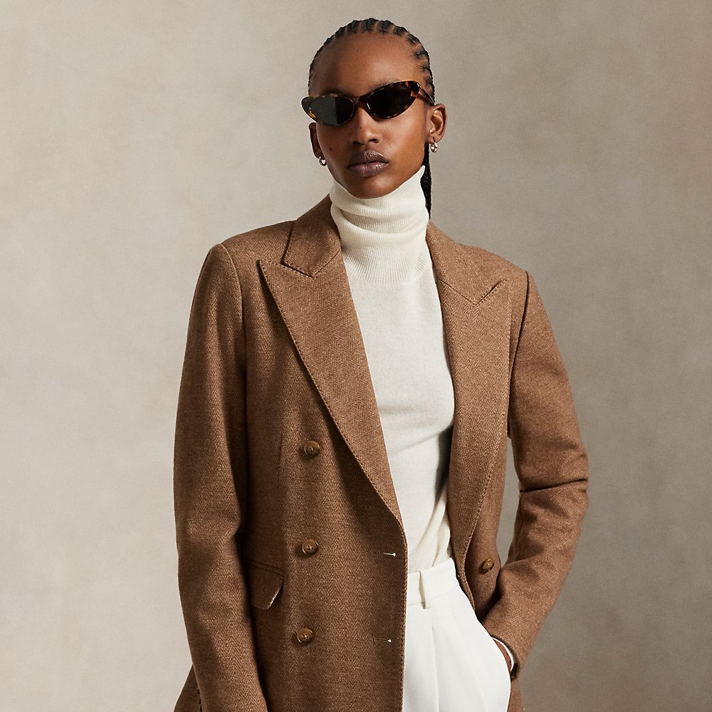 Zweireihiger Blazer mit Fischgratmuster von Polo Ralph Lauren