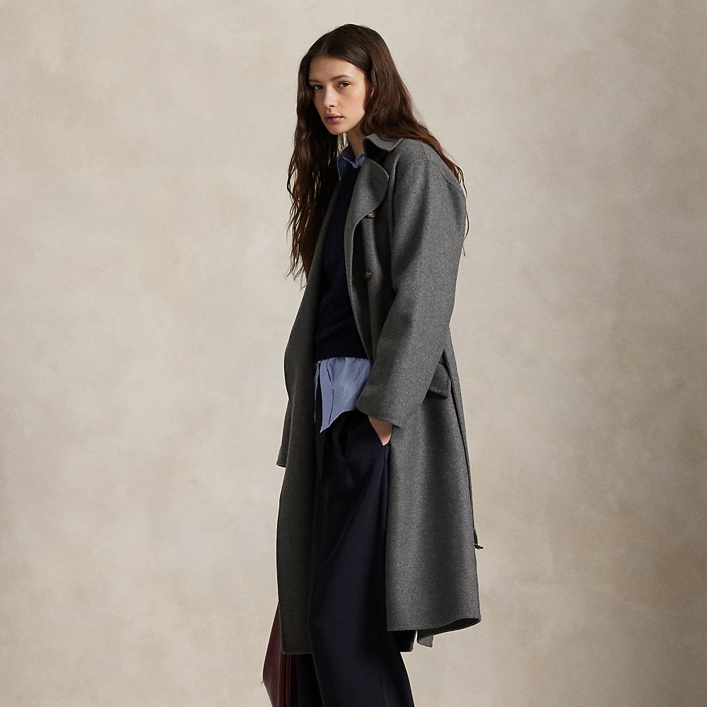 Zweireihiger Trenchcoat aus Kaschmir von Polo Ralph Lauren