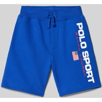 Polo Sport Regular Fit Sweatshorts mit Label Print in Royal, Größe XL von Polo Sport