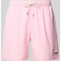 Polo Sport Relaxed Fit Badeshorts mit Label-Stitching Modell 'TRAVLER' in Pink, Größe L von Polo Sport