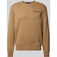 Polo Sport Sweatshirt mit Label-Print in Khaki, Größe XXL von Polo Sport