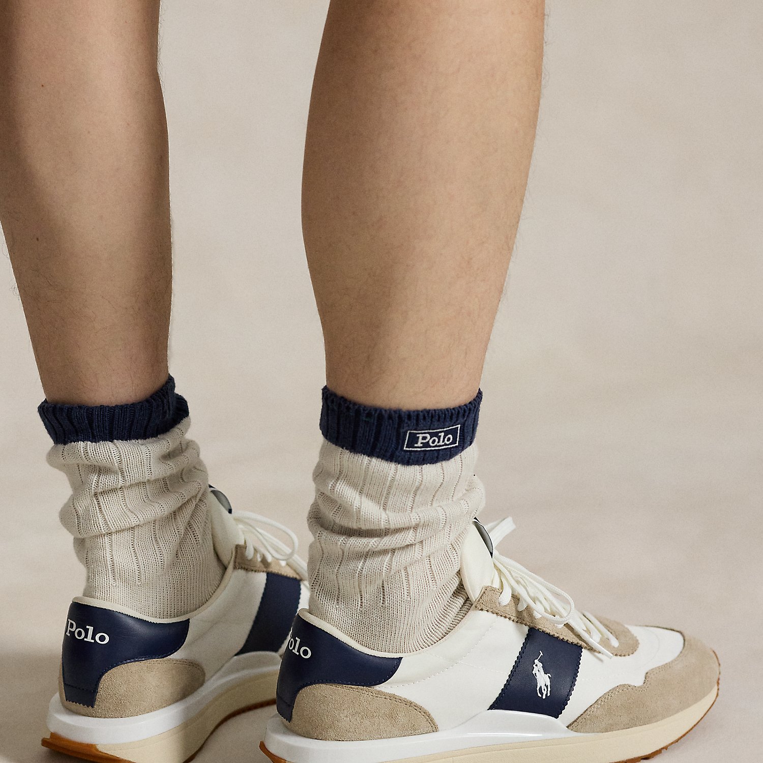 Sneaker Train 89 mit Wildlederbahnen von Polo Sport