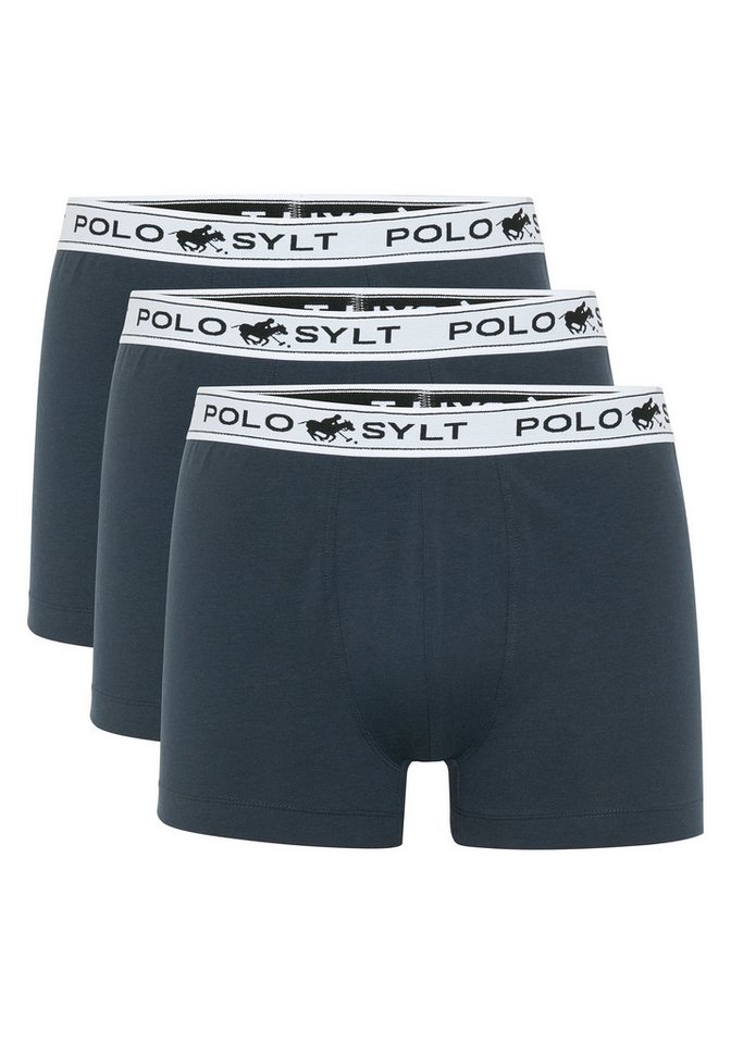 Polo Sylt Boxershorts im 3er-Pack mit Label-Elastikbund (3er-Pack, 3-St) von Polo Sylt