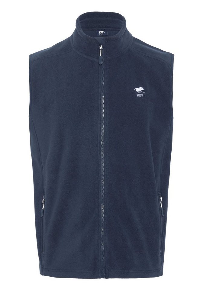 Polo Sylt Fleeceweste mit Label-Stitchings von Polo Sylt