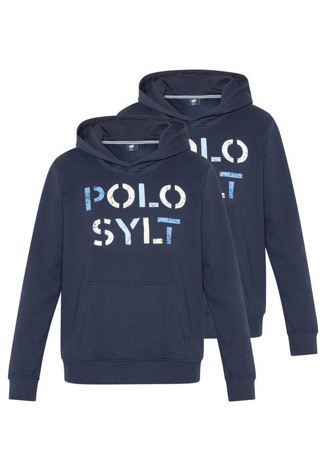 Polo Sylt Hoodie 2er Pack Basic (Spar-Set, 2-tlg) Sweatshirt / Hoodie - Baumwolle - Atmungsaktiv von Polo Sylt