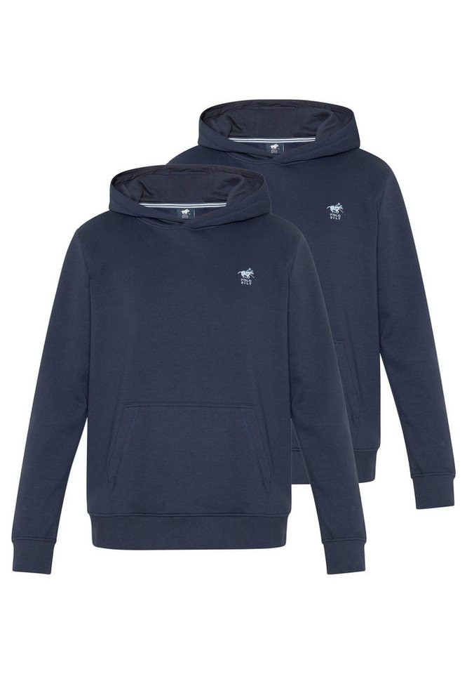 Polo Sylt Hoodie 2er Pack Basic (Spar-Set, 2-tlg) Sweatshirt / Hoodie - Baumwolle - Atmungsaktiv von Polo Sylt