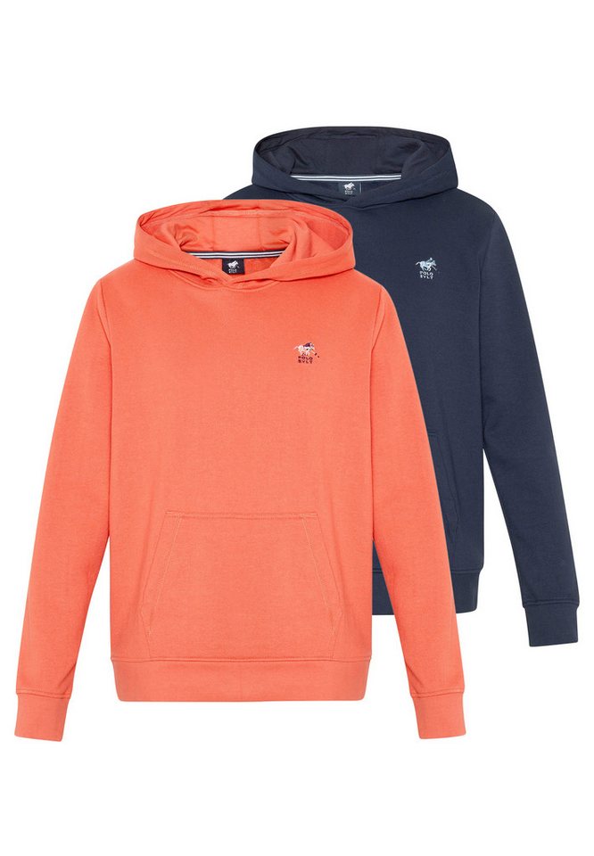 Polo Sylt Hoodie 2er Pack Basic (Spar-Set, 2-tlg) Sweatshirt / Hoodie - Baumwolle - Atmungsaktiv von Polo Sylt