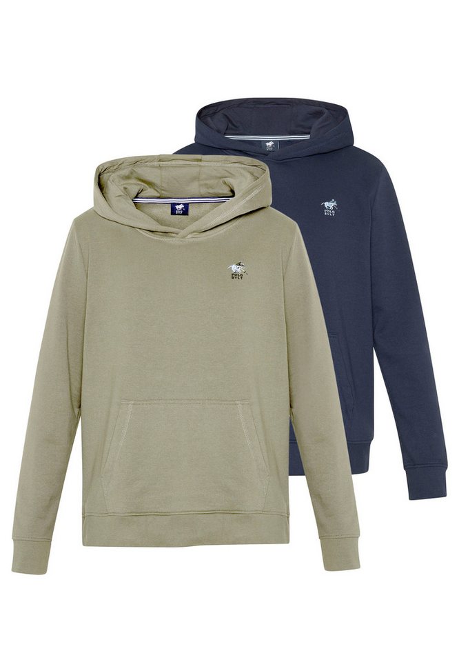 Polo Sylt Hoodie 2er Pack Basic (Spar-Set, 2-tlg) Sweatshirt / Hoodie - Baumwolle - Atmungsaktiv von Polo Sylt