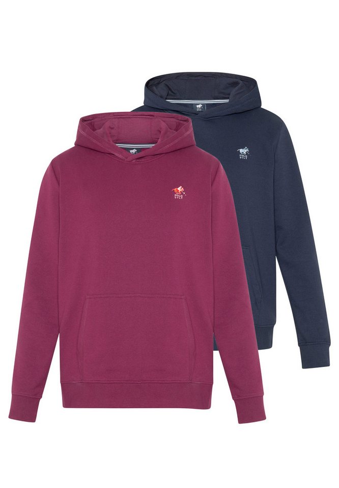 Polo Sylt Hoodie 2er Pack Basic (Spar-Set, 2-tlg) Sweatshirt / Hoodie - Baumwolle - Atmungsaktiv von Polo Sylt