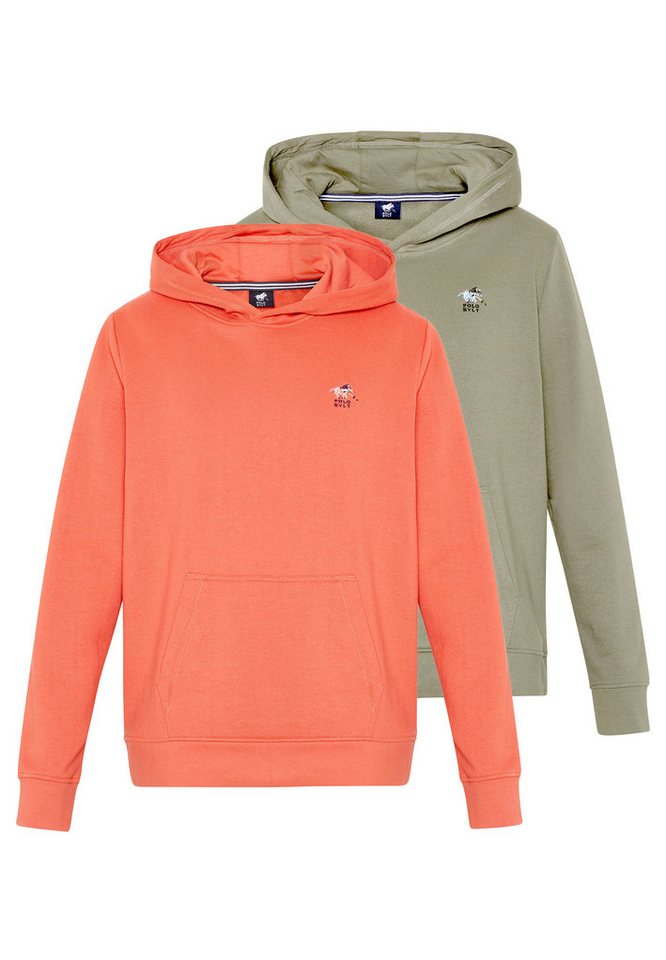 Polo Sylt Hoodie 2er Pack Basic (Spar-Set, 2-tlg) Sweatshirt / Hoodie - Baumwolle - Atmungsaktiv von Polo Sylt