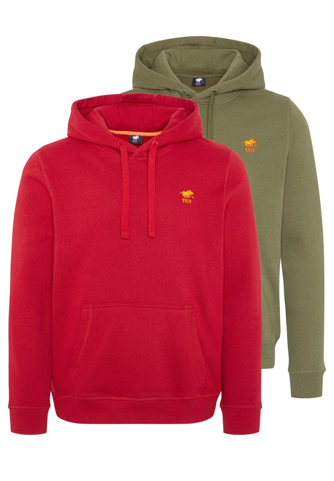 Polo Sylt Hoodie 2er Pack Basic (Spar-Set, 2-tlg) Sweatshirt / Hoodie - Baumwolle - Atmungsaktiv von Polo Sylt