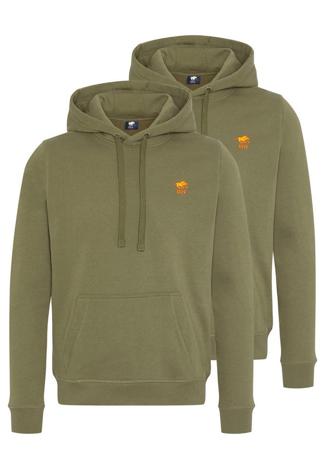 Polo Sylt Hoodie 2er Pack Basic (Spar-Set, 2-tlg) Sweatshirt / Hoodie - Baumwolle - Atmungsaktiv von Polo Sylt