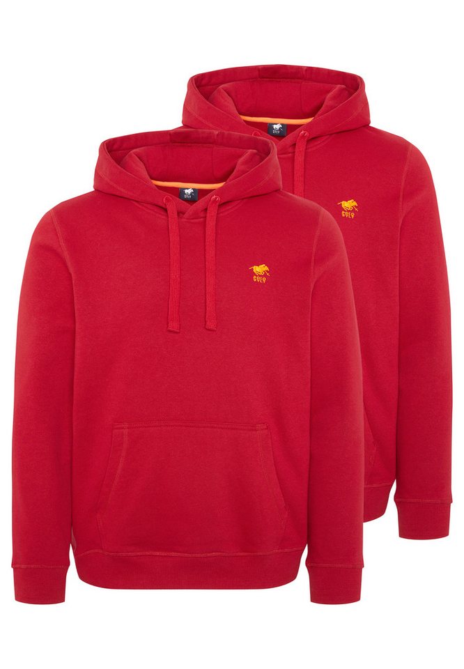 Polo Sylt Hoodie 2er Pack Basic (Spar-Set, 2-tlg) Sweatshirt / Hoodie - Baumwolle - Atmungsaktiv von Polo Sylt