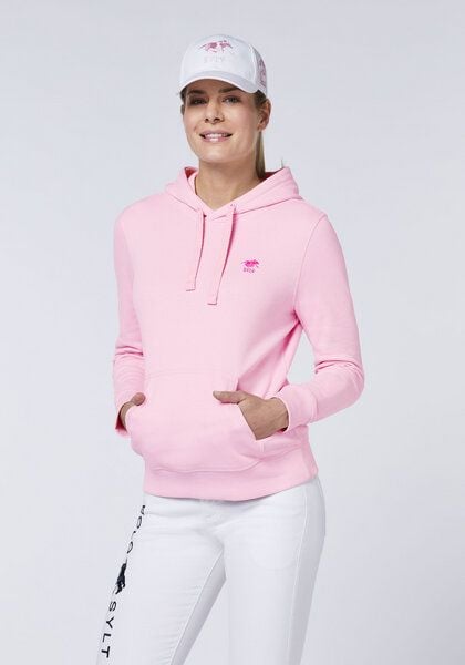 Polo Sylt Hoodie aus Baumwollgemisch mit Label-Stitching von Polo Sylt