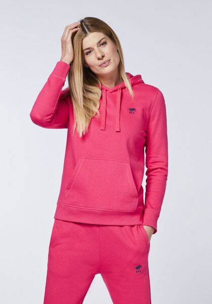 Polo Sylt Hoodie aus Baumwollgemisch mit Label-Stitching von Polo Sylt