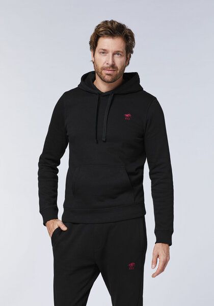 Polo Sylt Hoodie aus Sweat mit gesticktem Label-Symbol von Polo Sylt