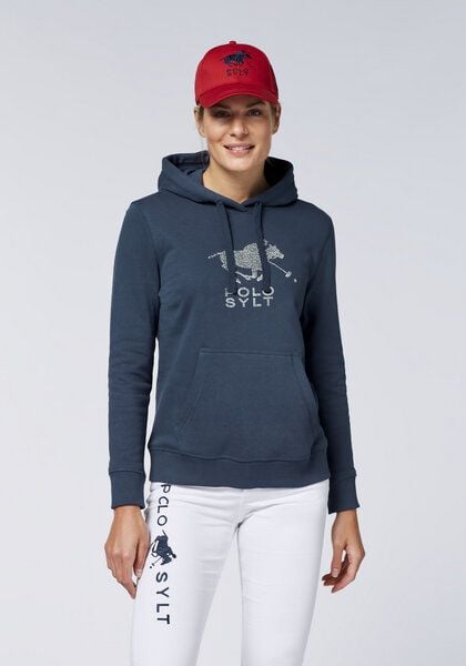 Polo Sylt Hoodie mit Logo aus Glitzersteinen von Polo Sylt