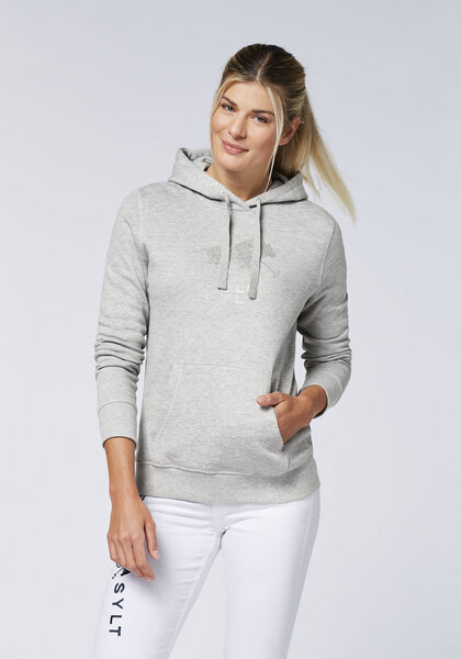 Polo Sylt Hoodie mit Logo aus Glitzersteinen von Polo Sylt