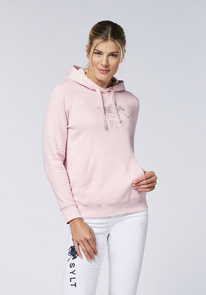 Polo Sylt Hoodie mit Logo aus Glitzersteinen von Polo Sylt