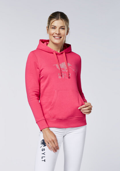 Polo Sylt Hoodie mit Logo aus Glitzersteinen von Polo Sylt