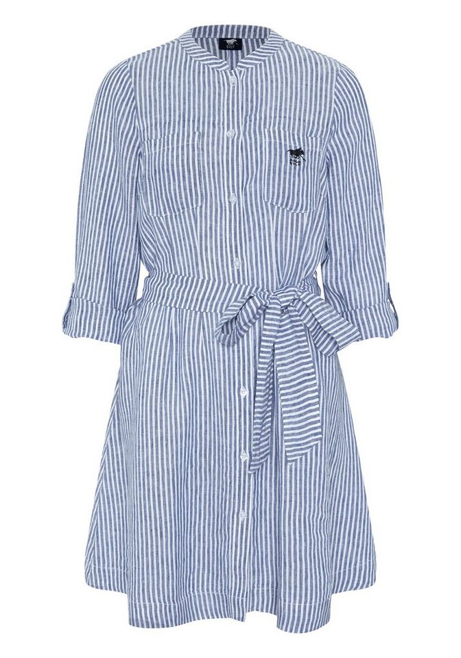 Polo Sylt Jerseykleid im Blusen-Stil mit Streifen von Polo Sylt