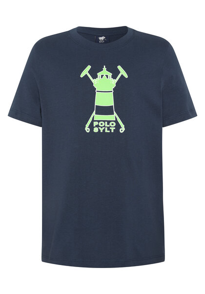 Polo Sylt Jungen-Shirt mit Leuchtturm und Logo von Polo Sylt