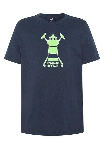 Polo Sylt Jungen-Shirt mit Leuchtturm und Logo von Polo Sylt