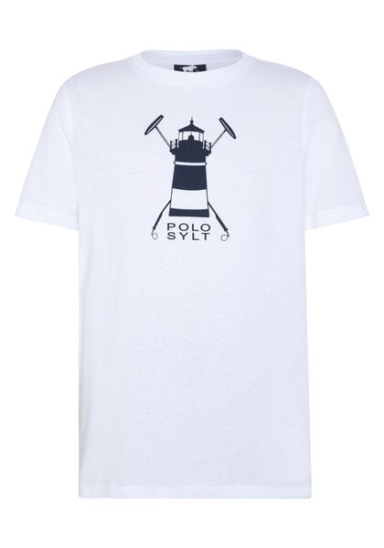 Polo Sylt Jungen-Shirt mit Leuchtturm und Logo von Polo Sylt