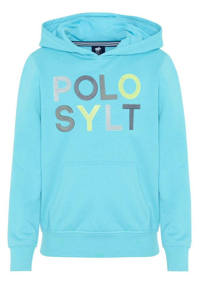 Polo Sylt Kapuzensweatshirt mit gemustertem Label-Schiftzug von Polo Sylt