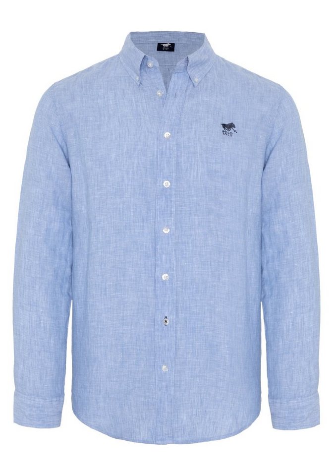 Polo Sylt Langarmhemd mit Label-Stickerei von Polo Sylt