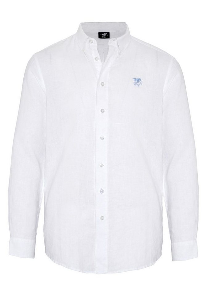 Polo Sylt Langarmhemd mit Label-Stickerei von Polo Sylt