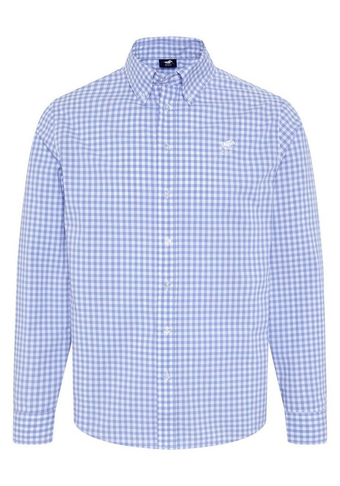 Polo Sylt Langarmhemd mit minimalistischem Karomuster Polo Sylt Langarmhemd mit minimalistischem Karomuster von Polo Sylt