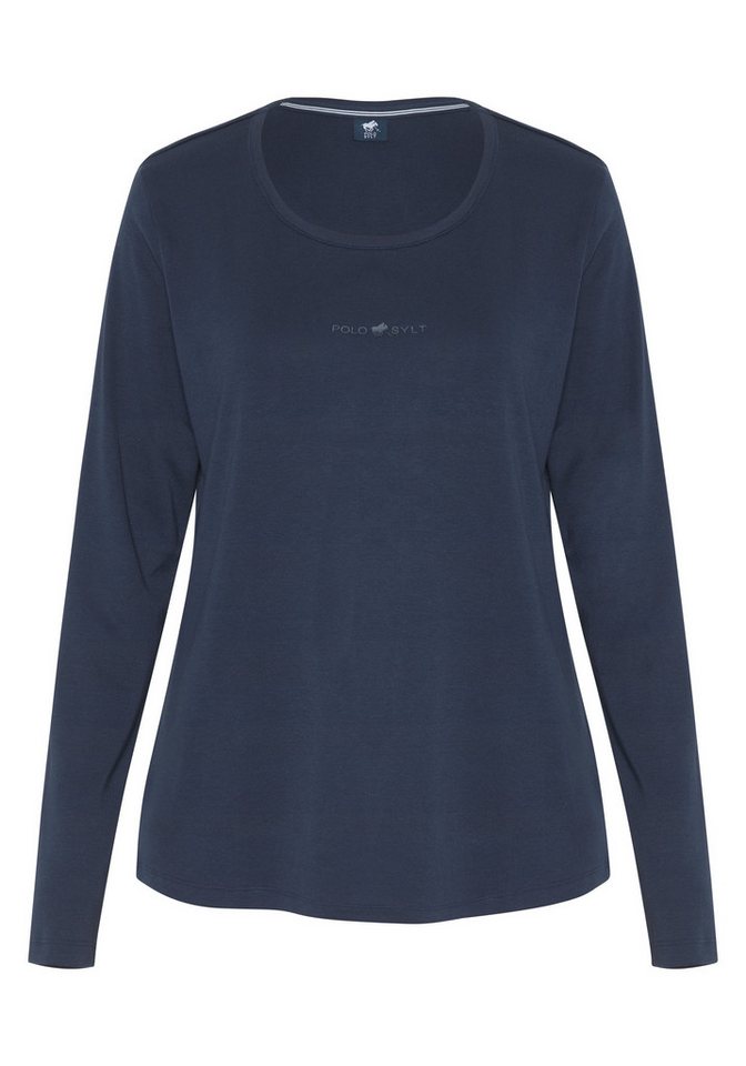 Polo Sylt Langarmshirt im Label-Design von Polo Sylt