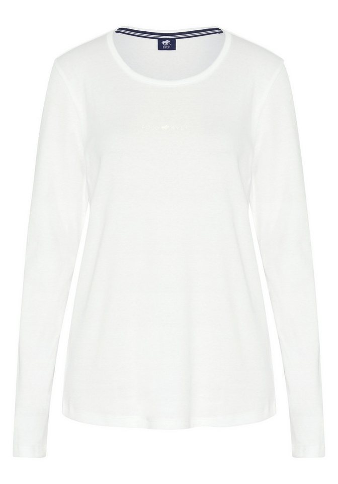 Polo Sylt Langarmshirt im Label-Design von Polo Sylt