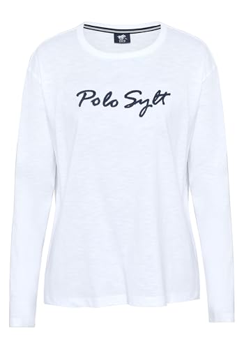 Polo Sylt Langarmshirt mit gesticktem Logo-Schriftzug von Polo Sylt