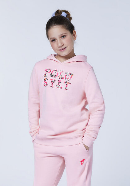 Polo Sylt Mädchen-Hoodie mit geblümtem Logo von Polo Sylt