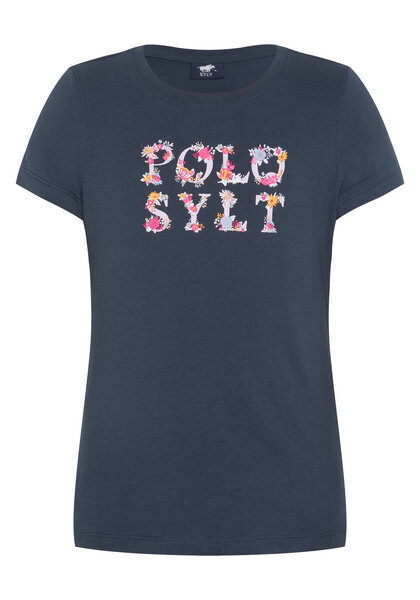 Polo Sylt Mädchen-Shirt mit Floral-Logo-Schriftzug von Polo Sylt