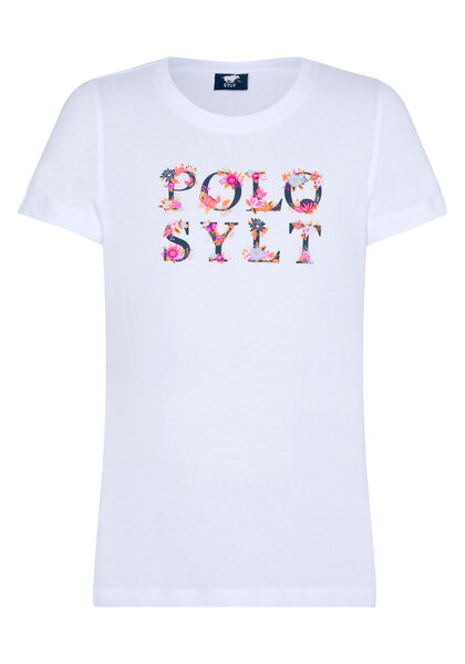 Polo Sylt Mädchen-Shirt mit Floral-Logo-Schriftzug von Polo Sylt