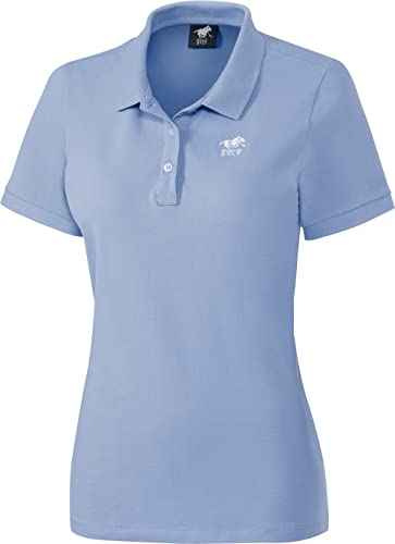 Polo Sylt Poloshirt Kurzarm, sportlich Elegantes Polo für Damen, Polohemd aus weichem Stretch-Piqué, Damenbekleidung, Hellblau, Gr. L von Polo Sylt