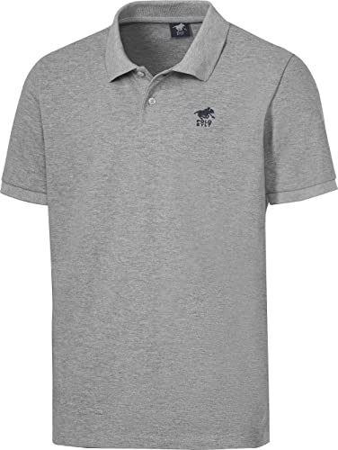 Polo Sylt Poloshirt Kurzarm, sportlich Elegantes Polo für Herren, Polohemd aus weichem Stretch-Piqué, Herrenbekleidung, grau, Gr. 3XL von Polo Sylt