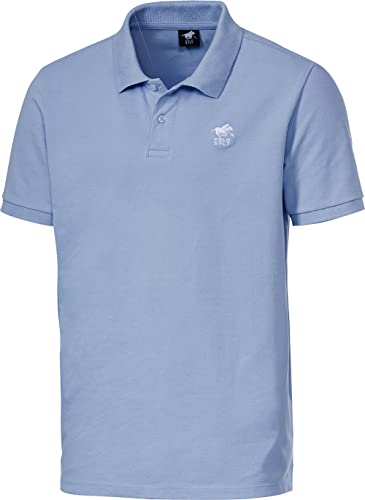 Polo Sylt Poloshirt Kurzarm, sportlich Elegantes Polo für Herren, Polohemd aus weichem Stretch-Piqué, Herrenbekleidung, hellblau, Gr. M von Polo Sylt