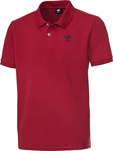 Polo Sylt Poloshirt Kurzarm, sportlich Elegantes Polo für Herren, Polohemd aus weichem Stretch-Piqué, Herrenbekleidung, rot, Gr. 3XL von Polo Sylt